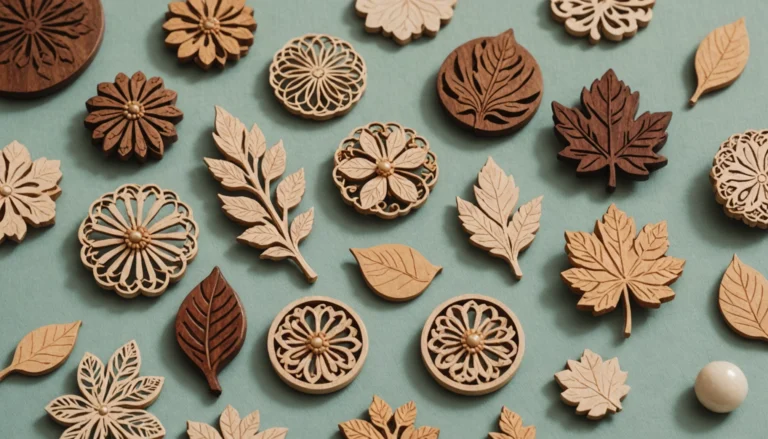 broche en bois